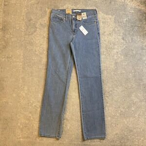 Levis 314 Shaping Straight Jeans Womens 30 30x32 Blue Mid Rise Stretch Denim